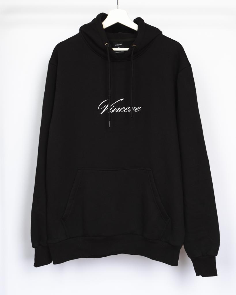 Vincere Black Oversized Hoodie